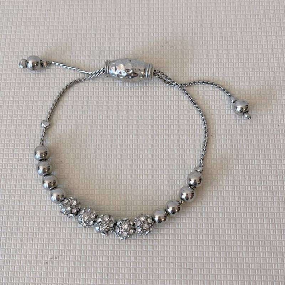 Elegant Silver Beaded Bracelet